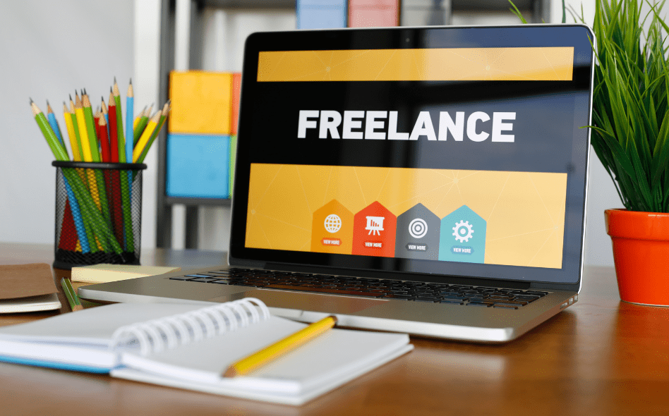 image representing freelancing work