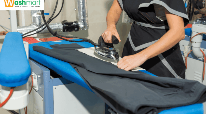 iron dry cleaning garment