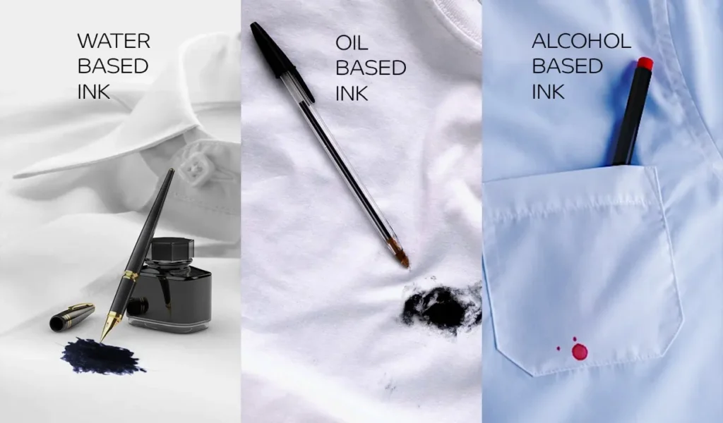 types of ink stains