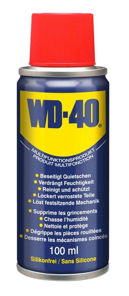 remove oil stains using WD-40