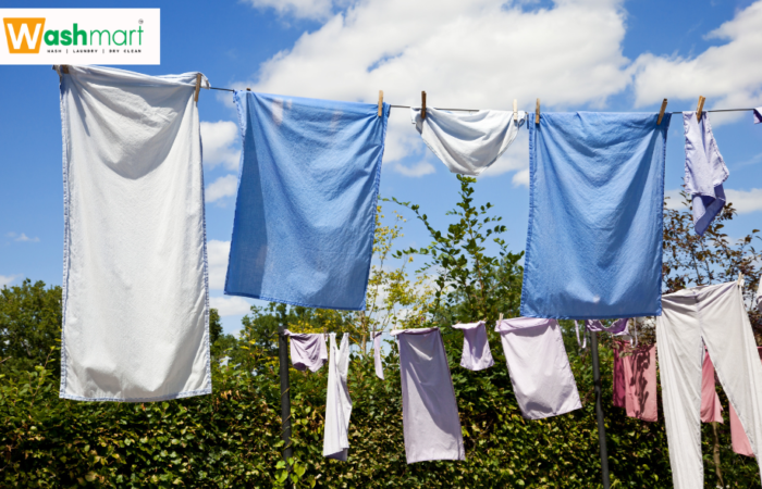 line drying clothes