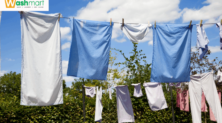 line drying clothes