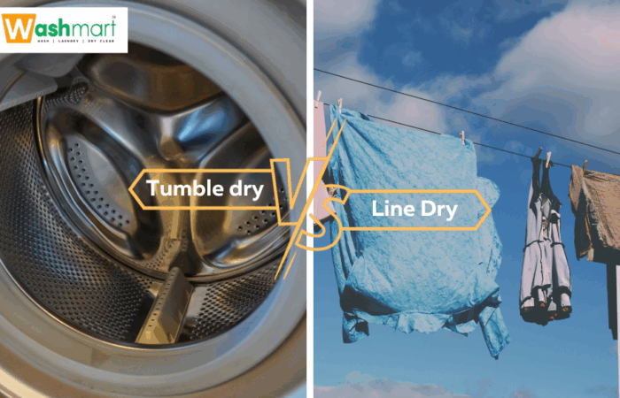 tumble dry vs. line dry
