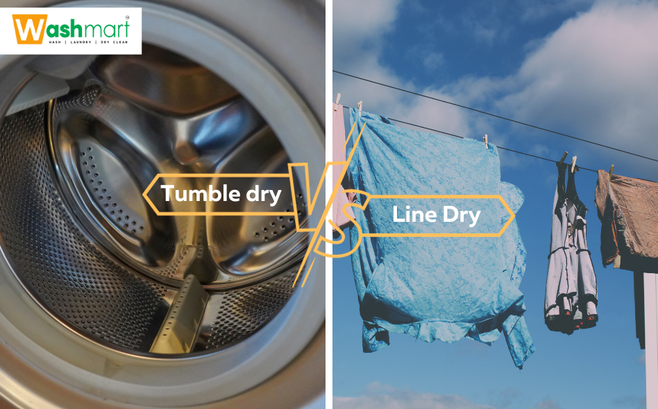tumble dry vs. line dry