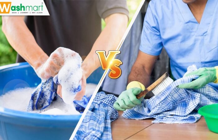 dry cleaning vs regular laundry comparison image