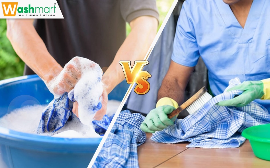 dry cleaning vs regular laundry comparison image