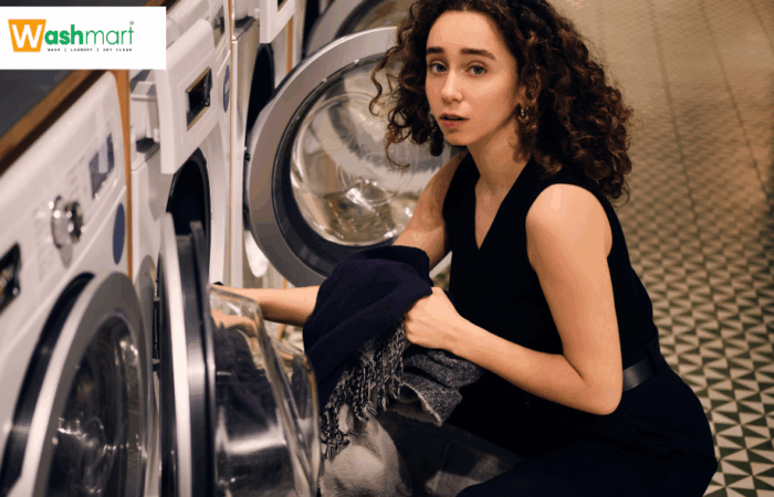 a women tumble drying