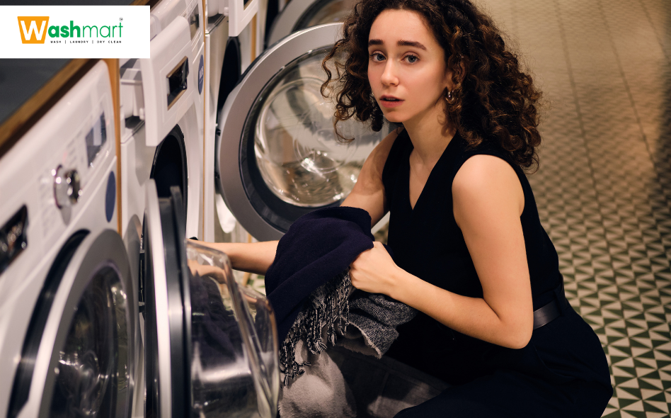 a women tumble drying