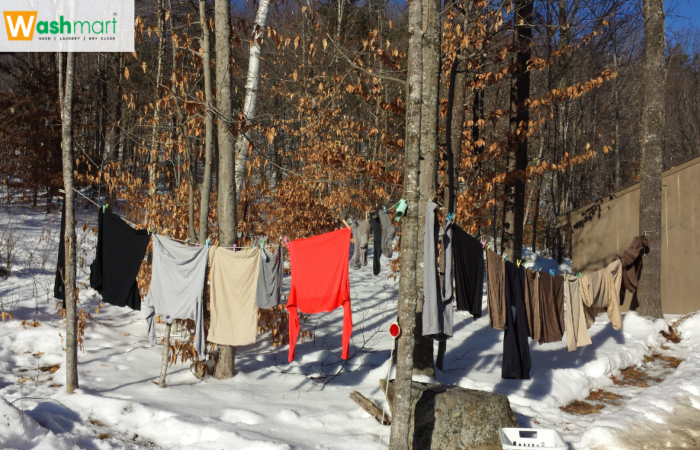 how to dry clothes in winter