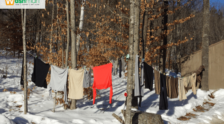 how to dry clothes in winter