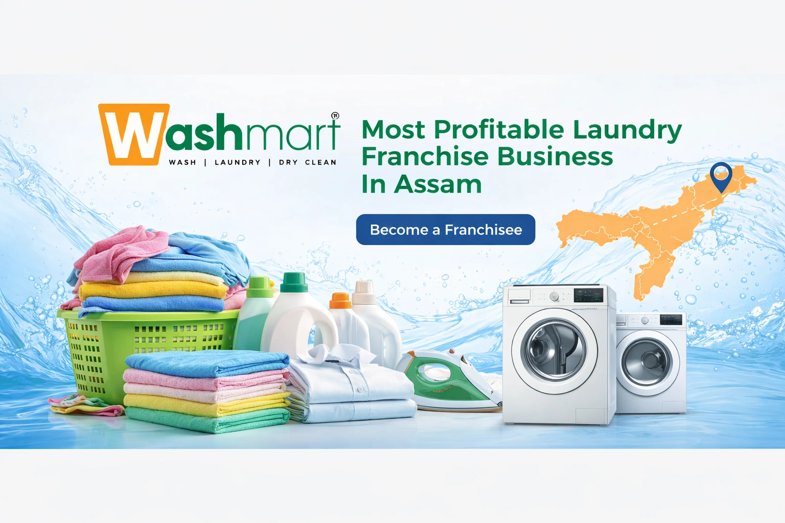 Join Washmart Most Profitable Laundry Franchise Business In Assam