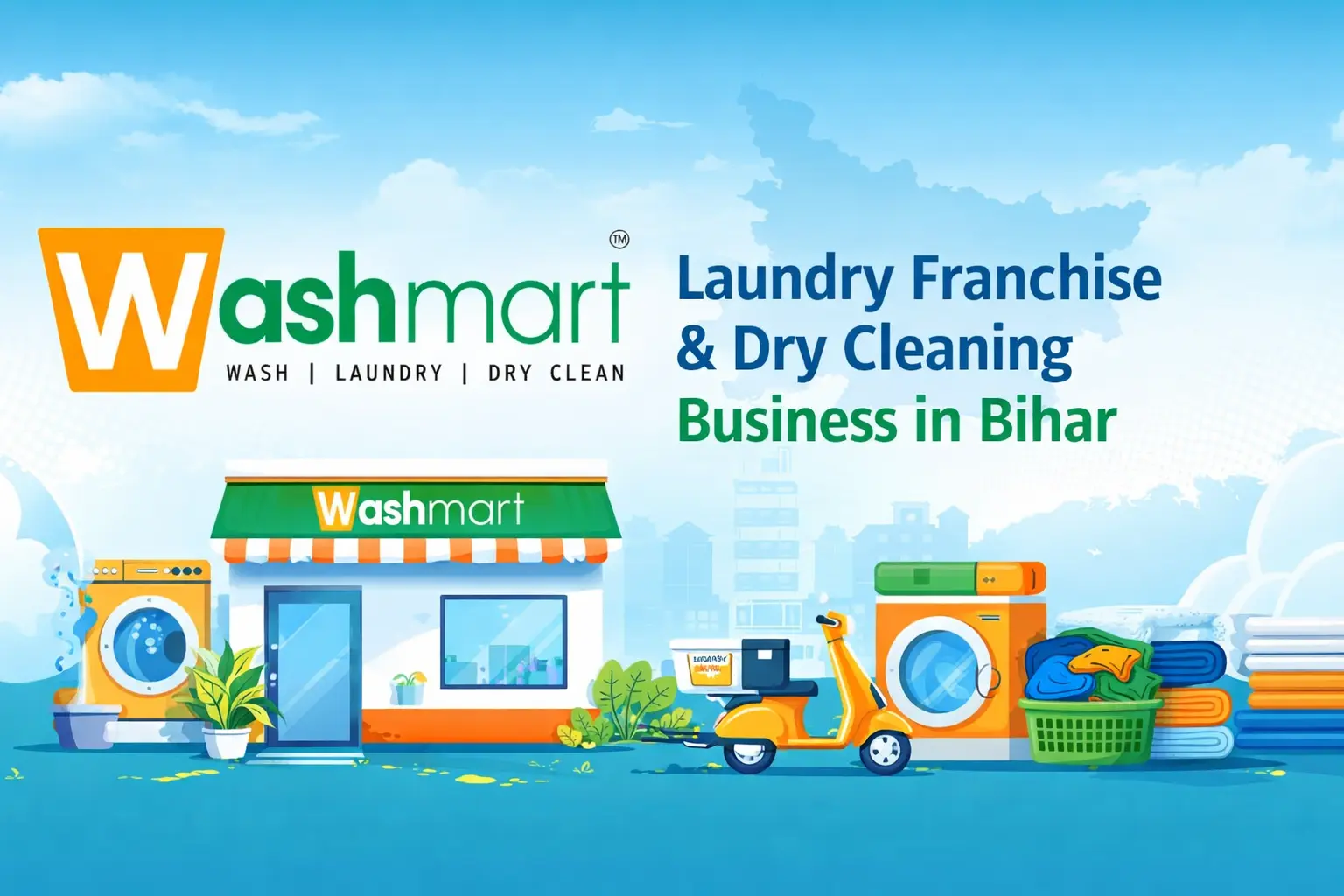 Profitable Laundry Franchise Business Idea in Bihar Partner with Washmart