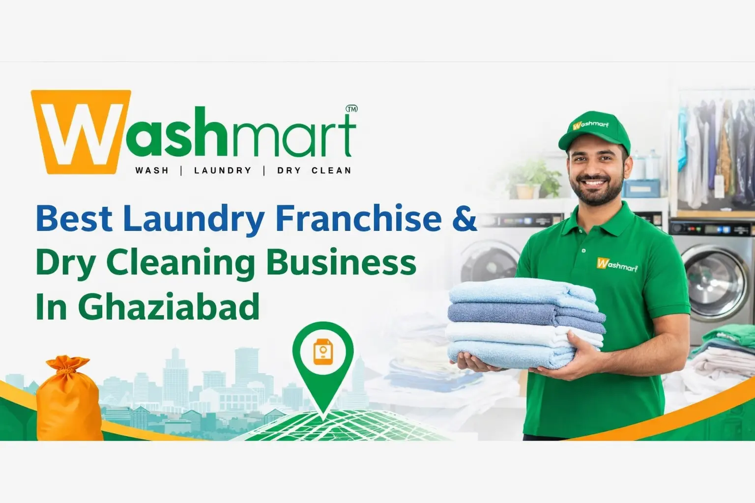Washmart Best Laundry Franchise & Dry Cleaning Business In Ghaziabad