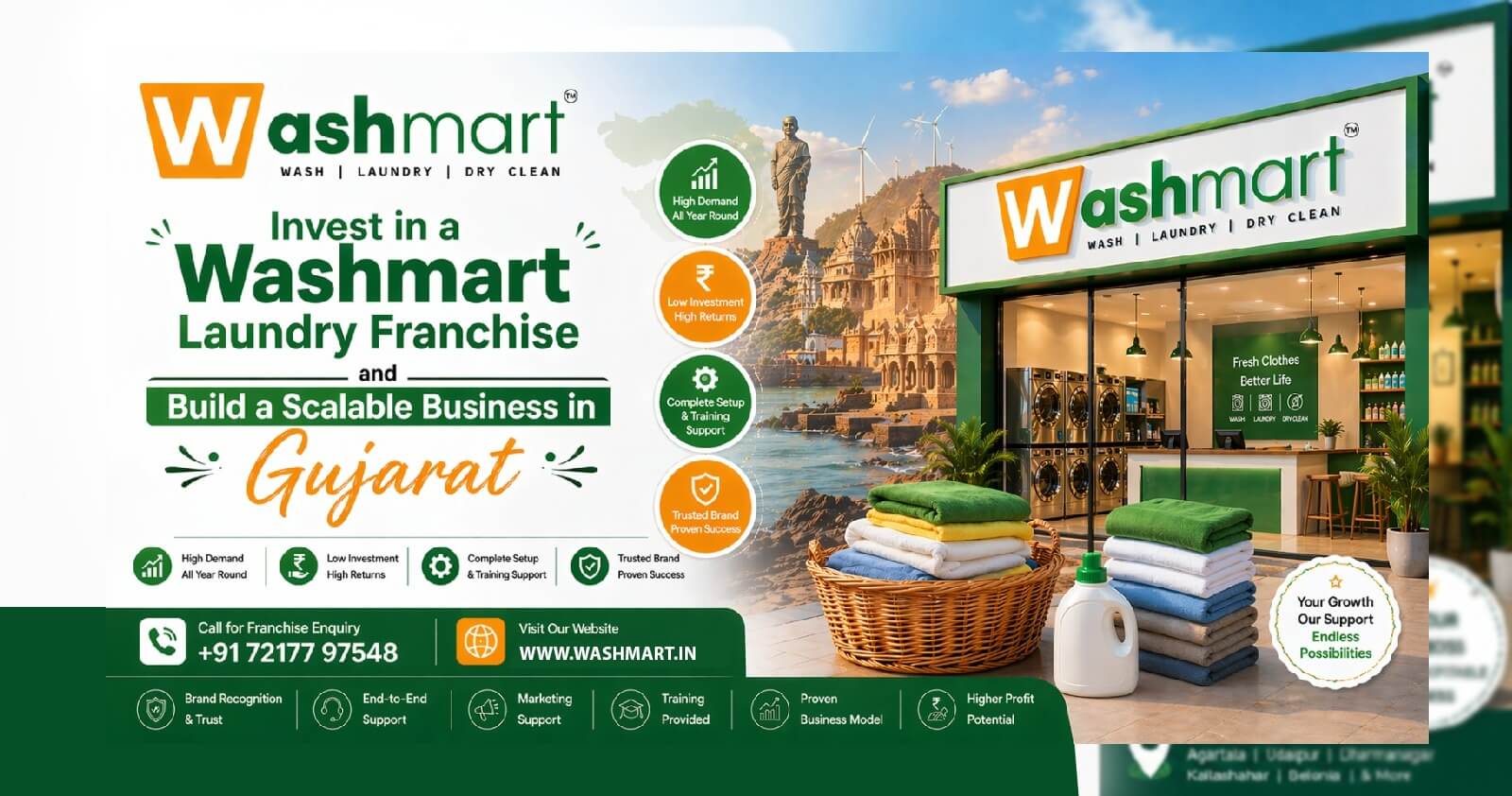 Washmart Laundry Franchise in Gujarat