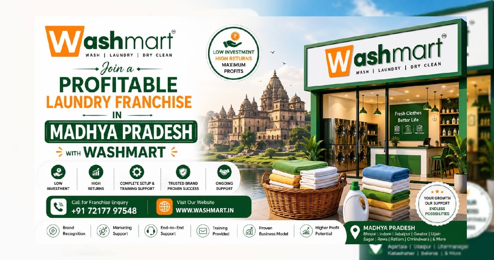 Profitable Laundry Franchise in Madhya Pradesh