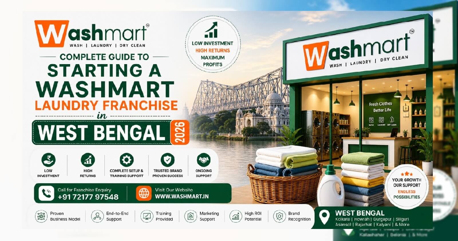 Washmart Laundry Franchise in West Bengal