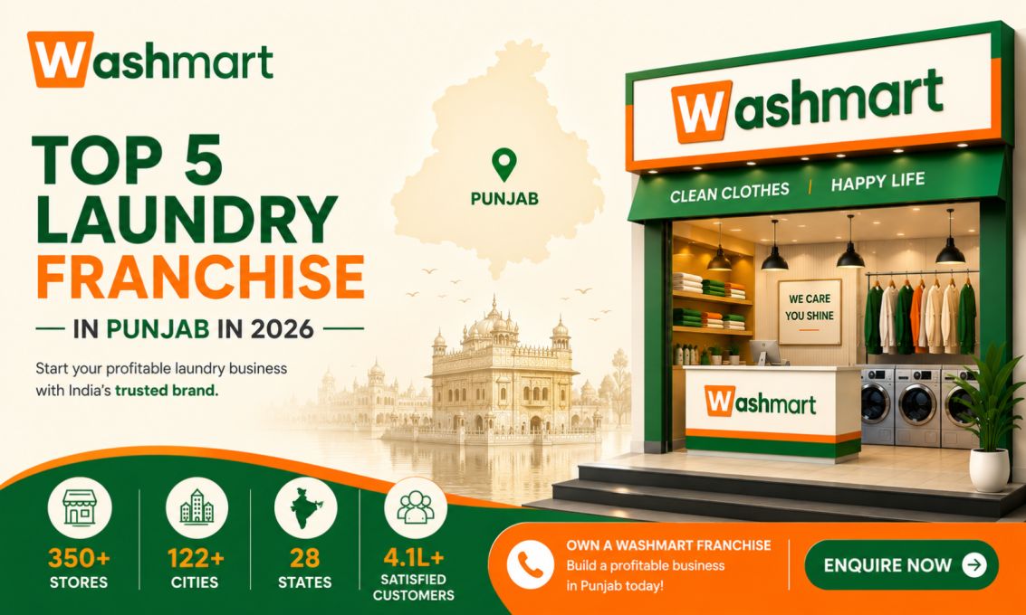 best laundry franchise in Punjab | Top 5 Laundry Franchise in Punjab in 2026